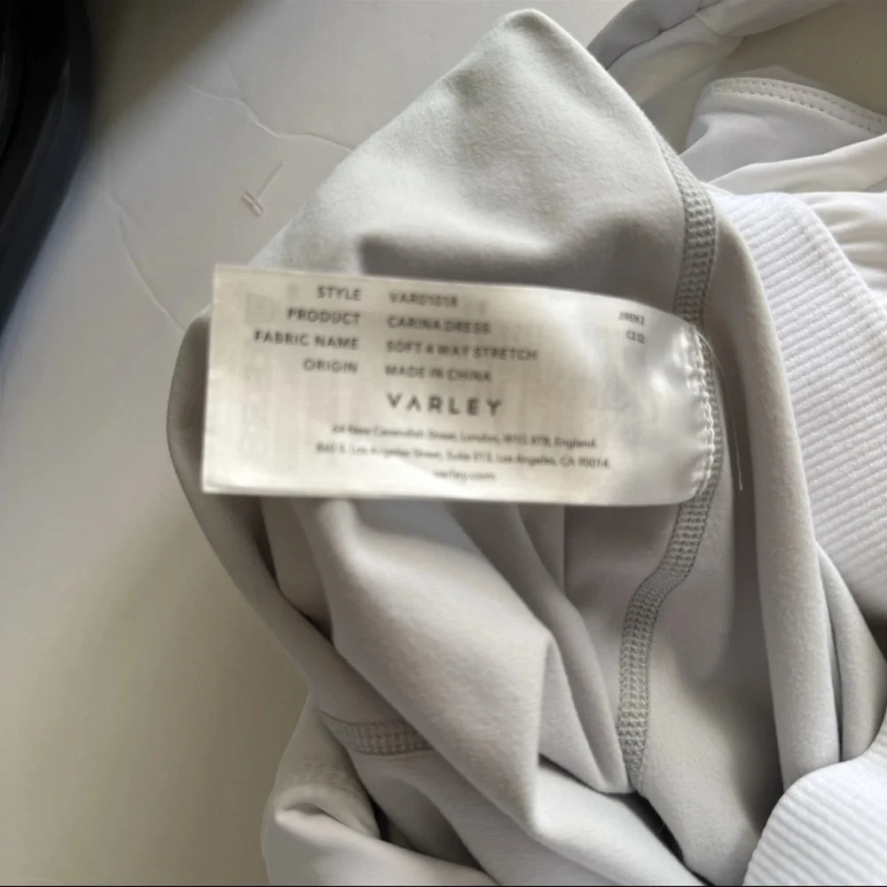 Varley White Pleated Tennis dress romper - Picture 13 of 13